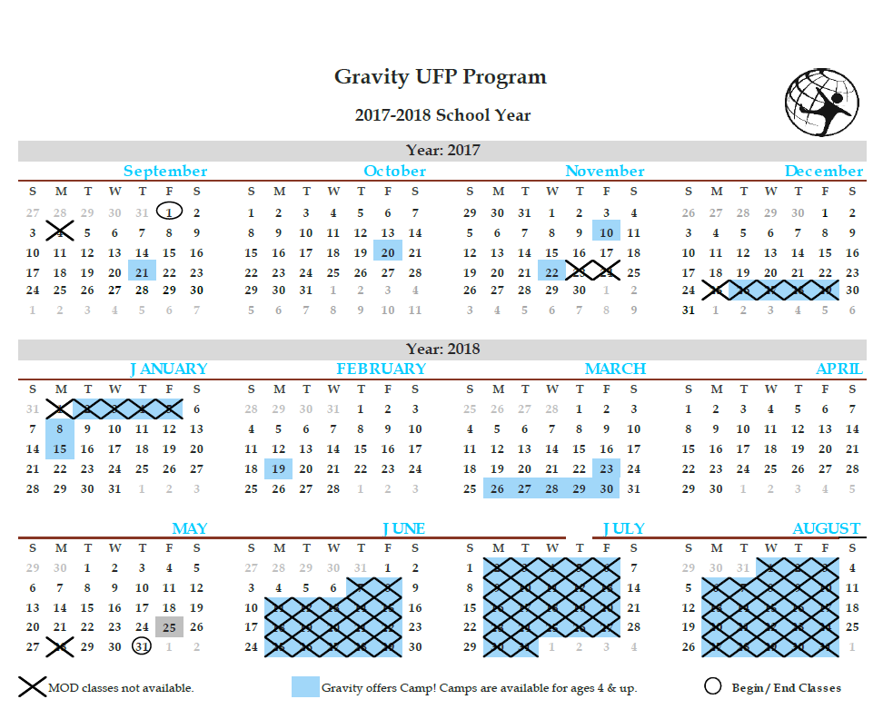 UFP Calendar